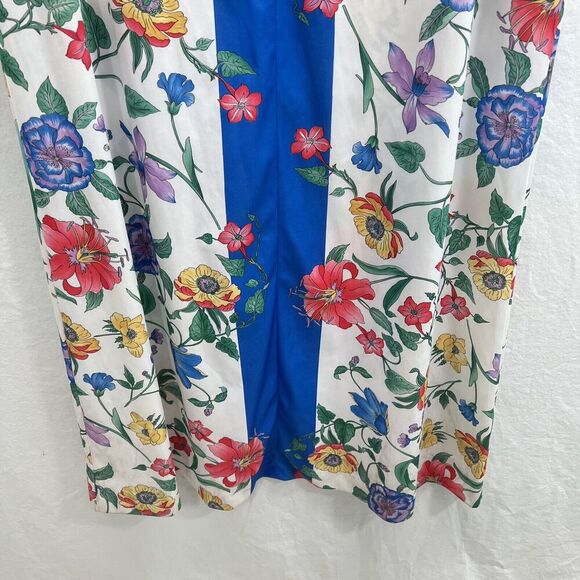 Vtg Evelyn Pearson Robe Size S / M Front Zip Floral Kimono Sleeve Union Made 70’ - Picture 4 of 11